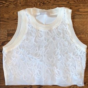 Zara lace crop top